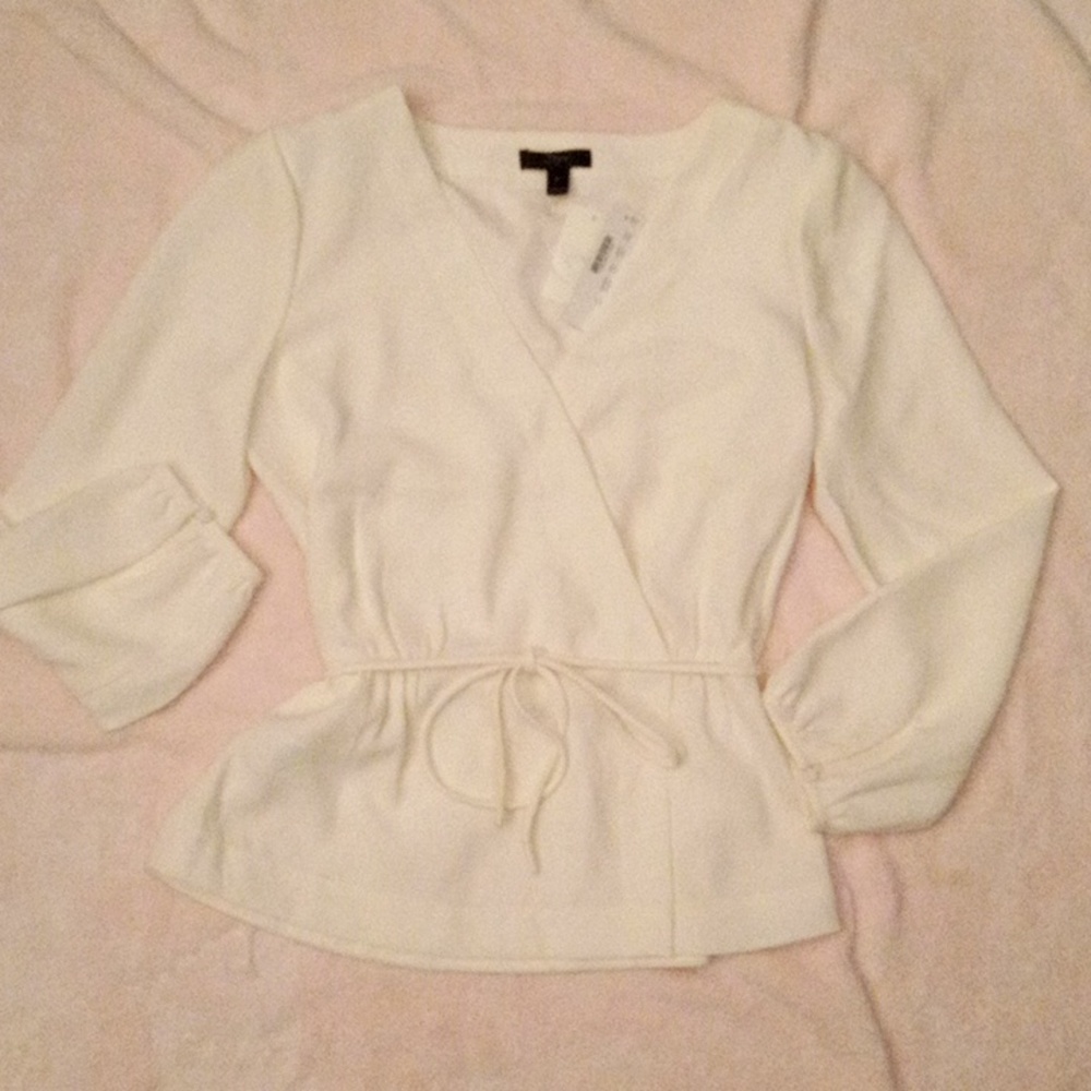 NWOT Women's SZ 6 J.CREW  IVORY BLOUSE